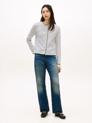 Женские кардиганы Tommy Hilfiger Stripe Cotton Interlock Cardigan T-Shirt — фото 3
