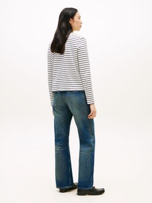 Женские кардиганы Tommy Hilfiger Stripe Cotton Interlock Cardigan T-Shirt — фото 4