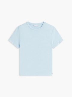 Linen-Blend Crewneck T-Shirt — Rain Dance 5