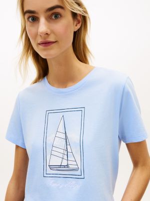 Женские футболки Tommy Hilfiger Sailboat Graphic T-Shirt — фото 2