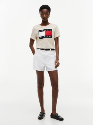 Женские футболки Tommy Hilfiger Big Flag Logo T-Shirt — фото 2