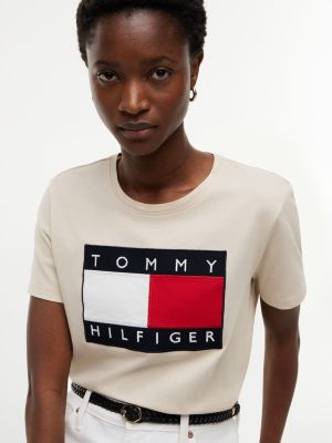 Женские футболки Tommy Hilfiger Big Flag Logo T-Shirt — фото 3
