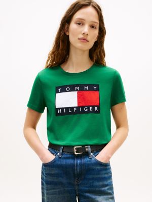 Flag Logo T-Shirt, Nouveau Green