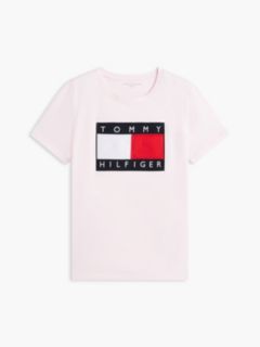 Big Flag Logo T-Shirt — Light Pink 5