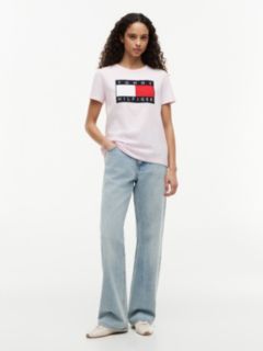 Big Flag Logo T-Shirt — Light Pink 2