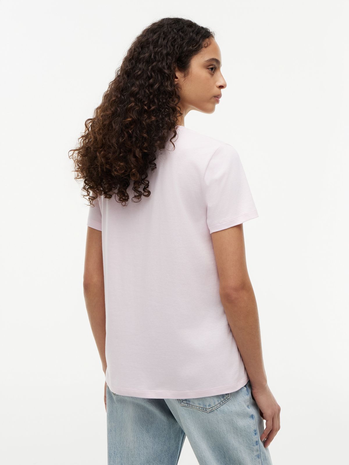 Big Flag Logo T-Shirt — Light Pink