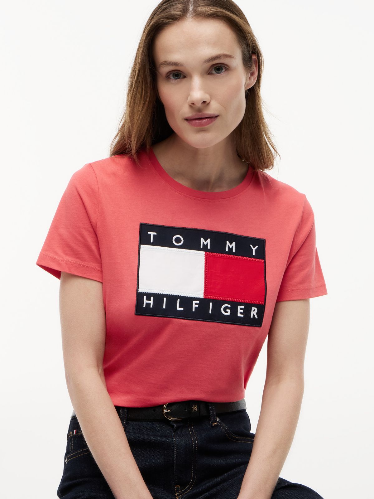 Big Flag Logo T-Shirt — Vintage Red