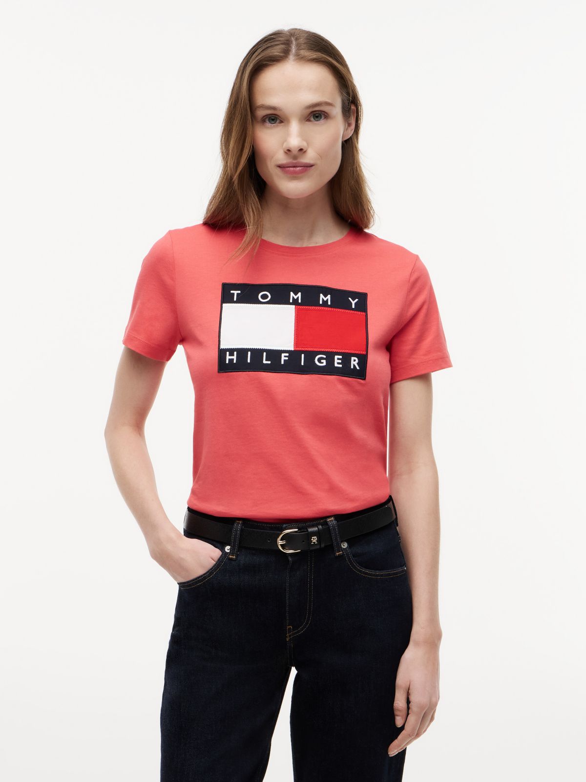 Big Flag Logo T-Shirt — Vintage Red