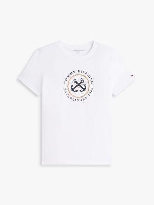 Женские футболки Tommy Hilfiger TH Anchor Logo T-Shirt — фото 5