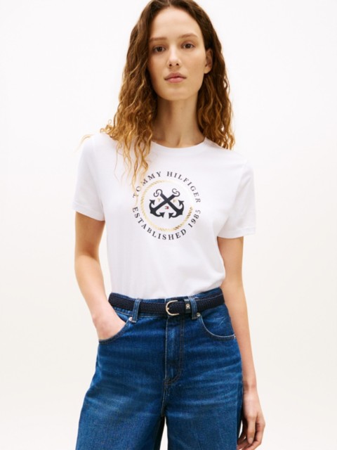 Женские футболки Tommy Hilfiger TH Anchor Logo T-Shirt