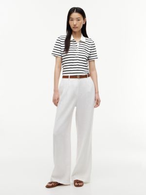 Женские свитеры Tommy Hilfiger Classic Fit Striped Stretch Pique Polo — фото 2
