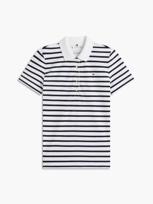 Женские свитеры Tommy Hilfiger Classic Fit Striped Stretch Pique Polo — фото 5