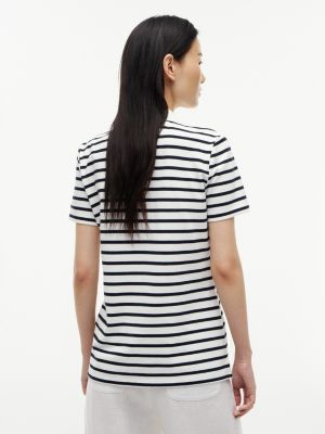 Женские свитеры Tommy Hilfiger Classic Fit Striped Stretch Pique Polo — фото 4