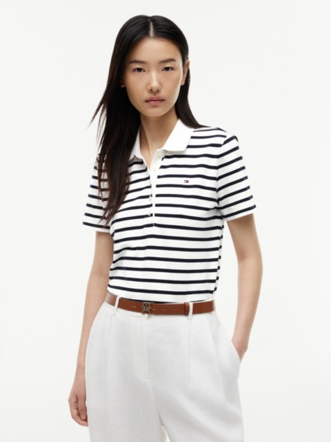 Женские свитеры Tommy Hilfiger Classic Fit Striped Stretch Pique Polo