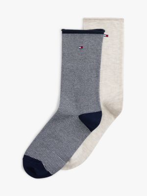 Mini Stripe Trouser Sock 2-Pack, Fine Wine/Multi