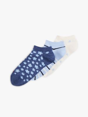 Ankle Sock 3-Pack, Dark Blue Heather / Multi