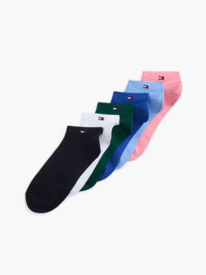Multicolor Sport Ankle Sock 6-Pack, Iced Rose/Multi