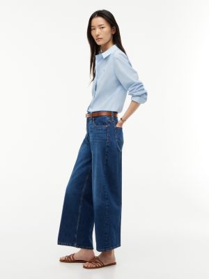 Женские джинсы Tommy Hilfiger High-Rise Cropped Wide Leg Jean — фото 3