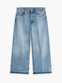High-Rise Cropped Wide Leg Jean — Medium Wash 5