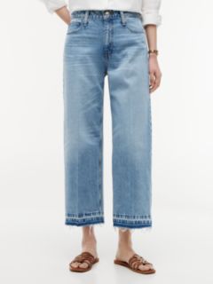 High-Rise Cropped Wide Leg Jean — Medium Wash 2