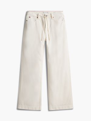 Женские джинсы Tommy Hilfiger Pull-On Wide Leg Jean, цвет: Яичная скорлупа — фото 5