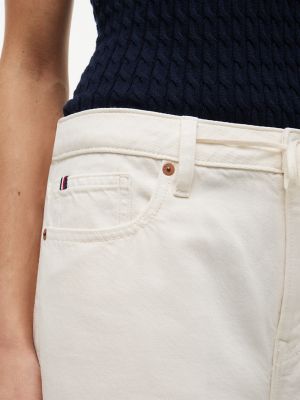 Женские джинсы Tommy Hilfiger Pull-On Wide Leg Jean, цвет: Яичная скорлупа — фото 3