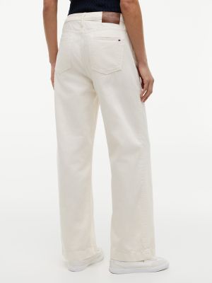 Женские джинсы Tommy Hilfiger Pull-On Wide Leg Jean, цвет: Яичная скорлупа — фото 4