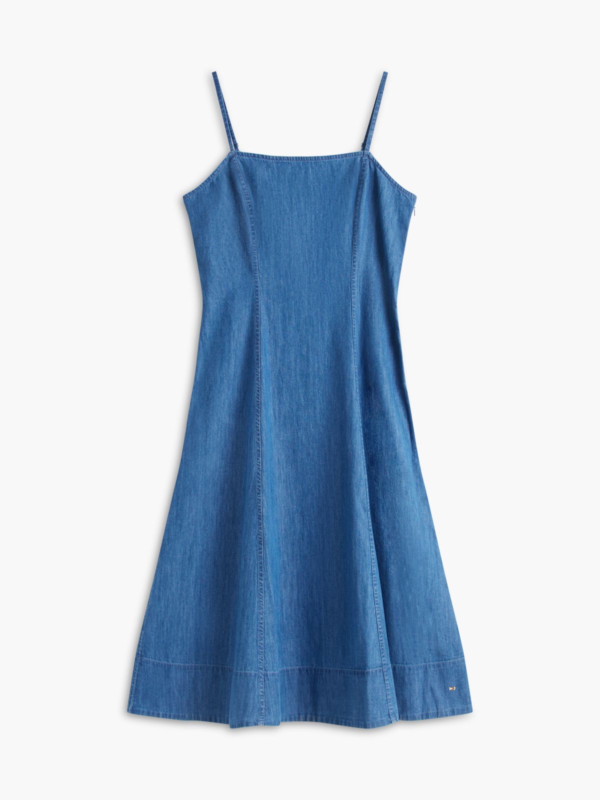 Lightweight Denim Maxi Dress — Medium Wash