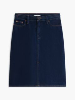 Belted Denim Skirt — Dark Wash 5