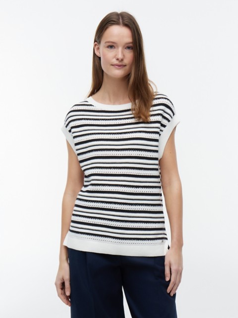 Женские свитеры Tommy Hilfiger Striped Crochet Sweater