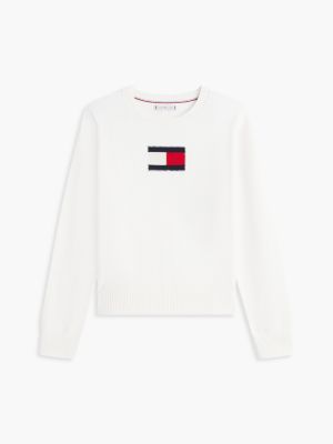 Женские свитеры Tommy Hilfiger Intarsia Flag Logo Sweater — фото 5