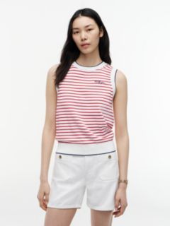 Hilfiger Script Striped Sweater Vest — Primary Red 1