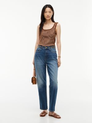 Женские топы Tommy Hilfiger Striped Pointelle Square-Neck Tank Top — фото 2