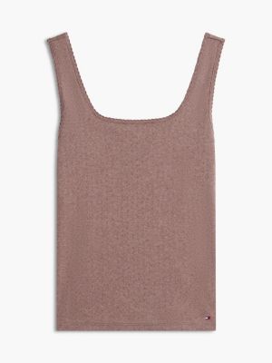 Женские топы Tommy Hilfiger Pointelle Tank Top — фото 5