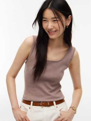 Женские топы Tommy Hilfiger Pointelle Tank Top — фото 3