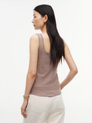 Женские топы Tommy Hilfiger Pointelle Tank Top — фото 4