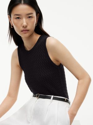 Женские свитеры Tommy Hilfiger Slim Fit Cable Knit Tank Top — фото 3