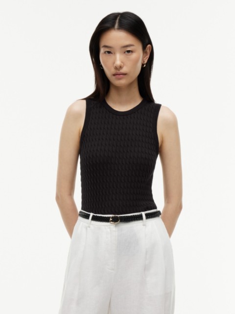 Женские свитеры Tommy Hilfiger Slim Fit Cable Knit Tank Top