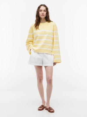 Женские худи Tommy Hilfiger Breton Stripe Crewneck Sweatshirt — фото 2
