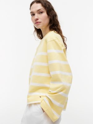Женские худи Tommy Hilfiger Breton Stripe Crewneck Sweatshirt — фото 3
