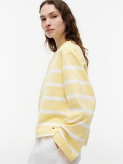 Breton Stripe Crewneck Sweatshirt — Citronella 3