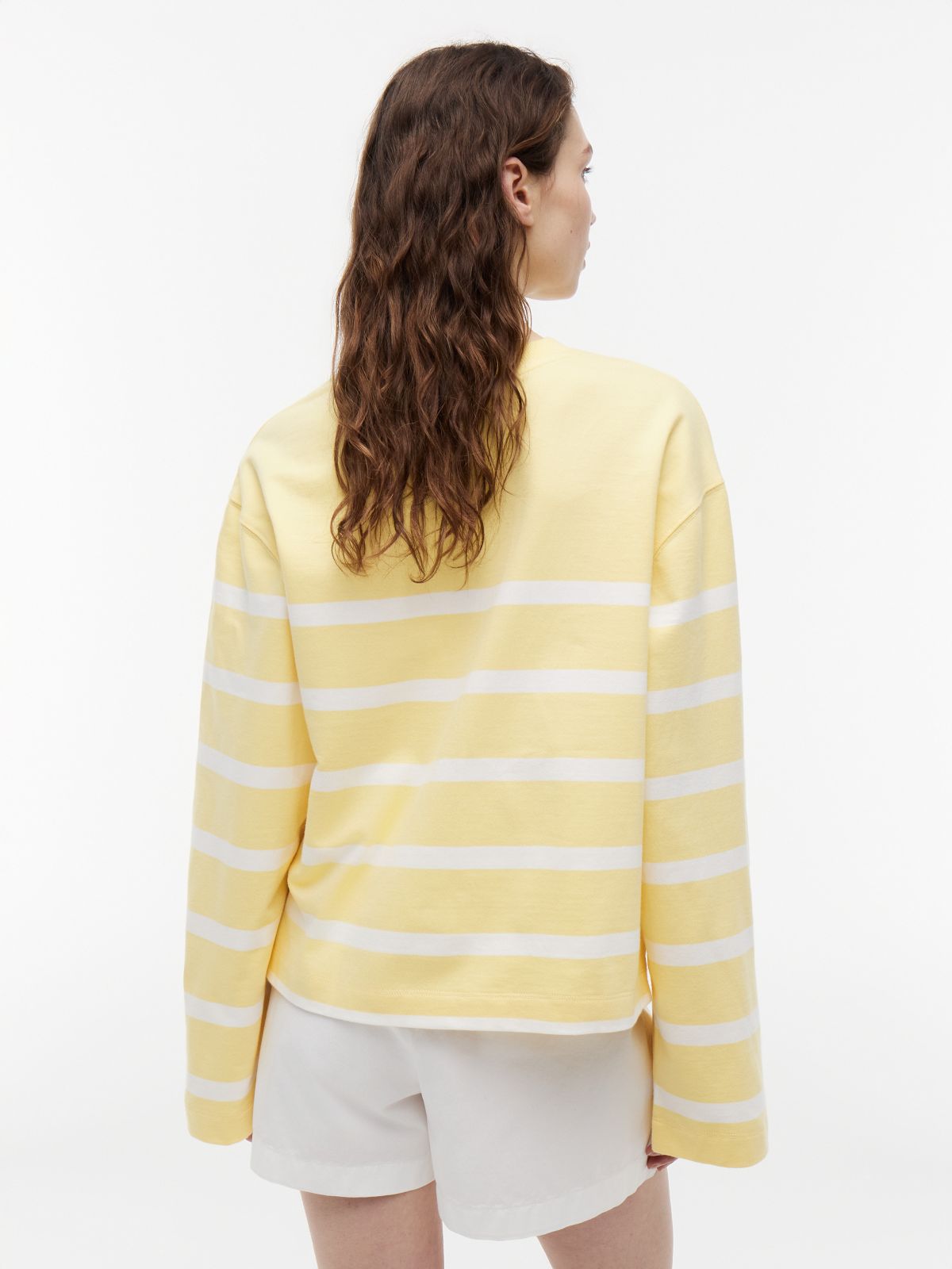 Breton Stripe Crewneck Sweatshirt — Citronella