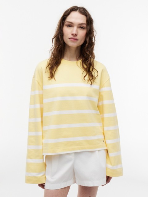 Женские худи Tommy Hilfiger Breton Stripe Crewneck Sweatshirt