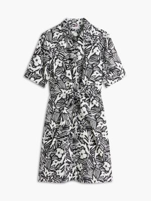 Tommy Hilfiger Tropical Print Linen-Blend Shirtdress — фото 5