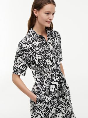 Tommy Hilfiger Tropical Print Linen-Blend Shirtdress — фото 3