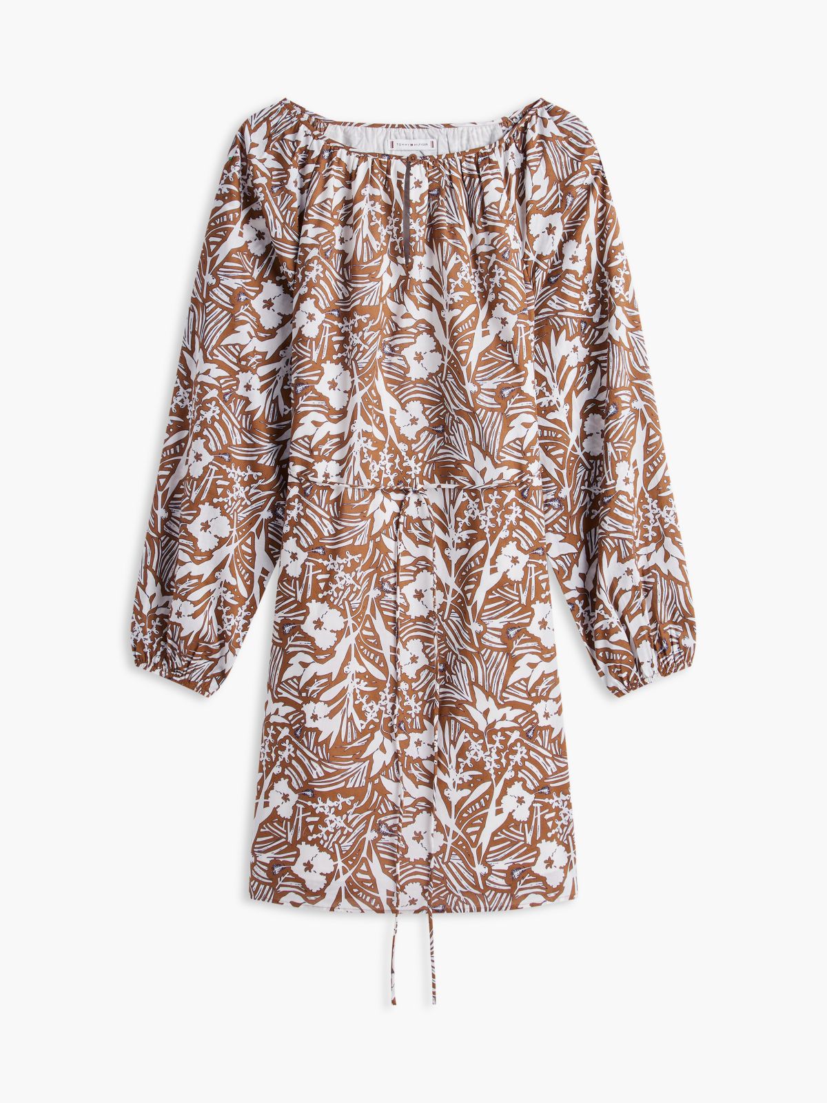 Floral Print Mini Dress — Summer Cognac