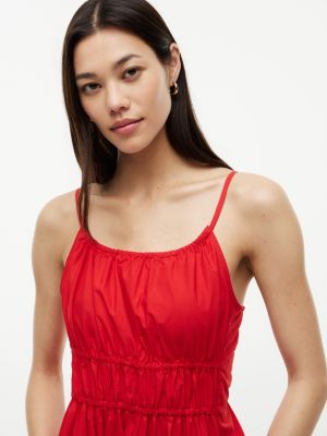 Tommy Hilfiger Shirred Poplin Midi Dress — фото 2