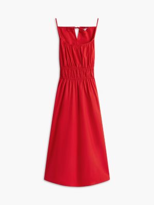 Tommy Hilfiger Shirred Poplin Midi Dress — фото 5
