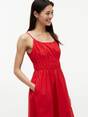 Tommy Hilfiger Shirred Poplin Midi Dress — фото 3
