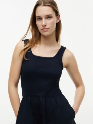 Tommy Hilfiger Mixed-Media Midi Tank Dress — фото 3